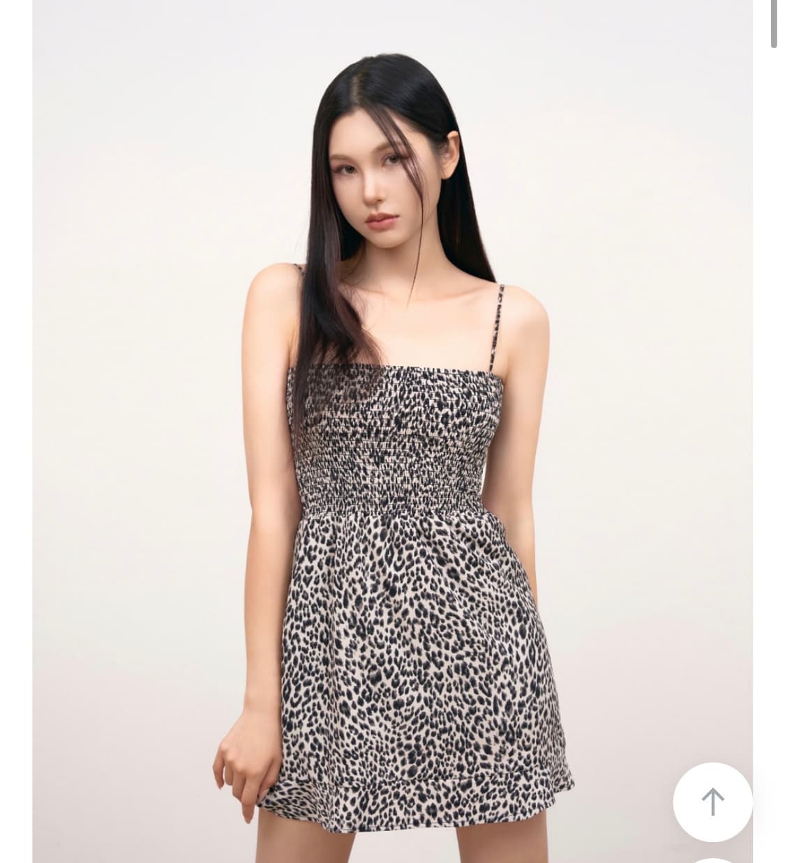 델라인 메이드 레오파드 패턴 미니 원피스 상품이미지2