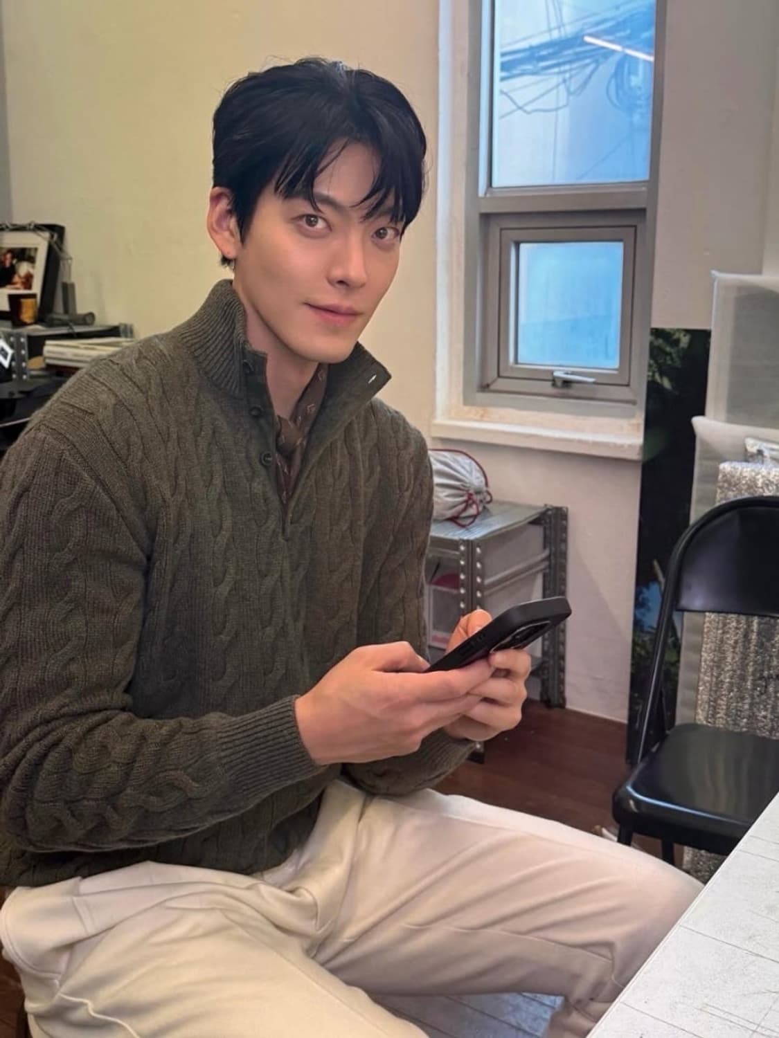 랄프로렌 퍼플라벨 25 f/w 캐시미어 케이블 니트 모크넥 점퍼 상품이미지2