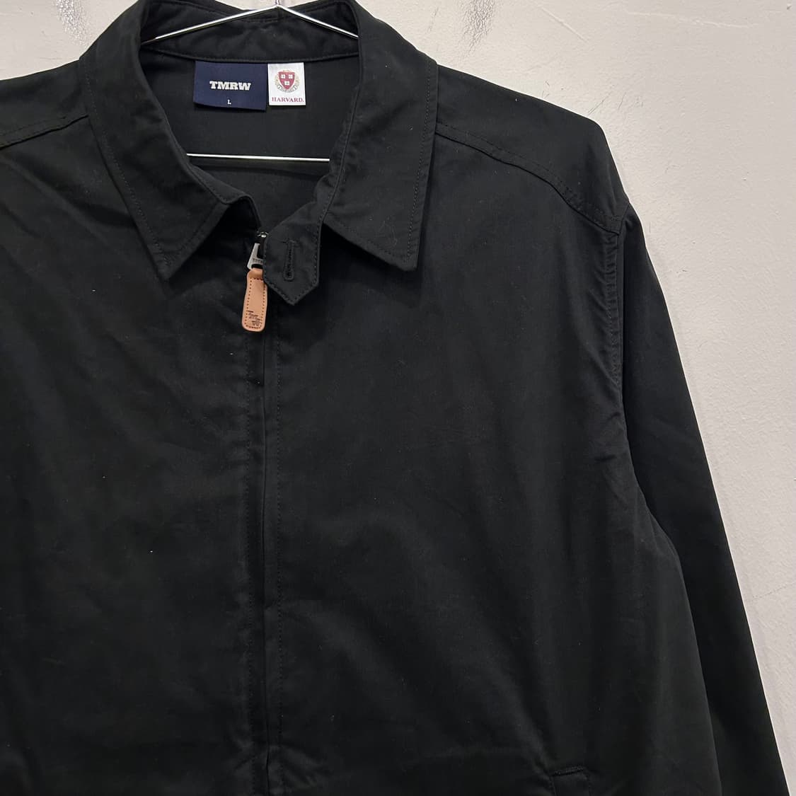 TMRW 하버드 코튼 미니멀 카라 블루종 상품이미지1