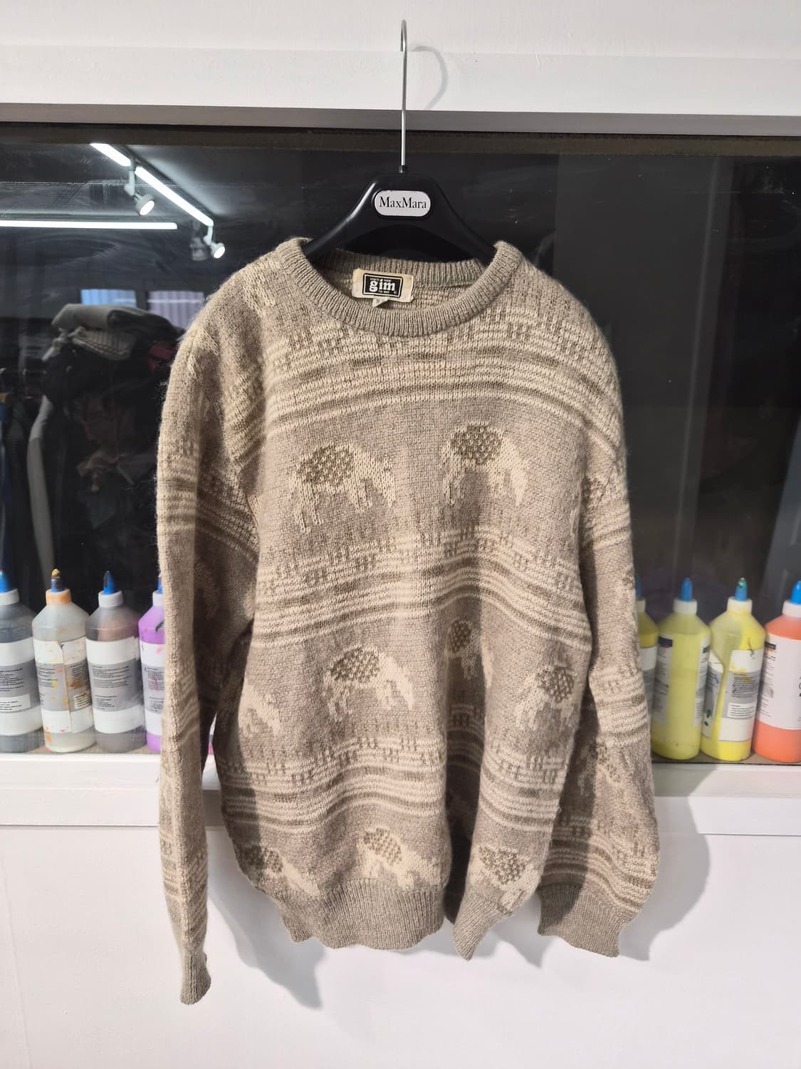 L) gim jpn 빈티지 니트 팝니다 상품이미지1