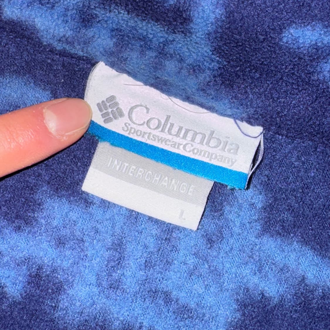 컬럼비아 하운드투스 패턴 플리스 후리스 L 상품이미지3