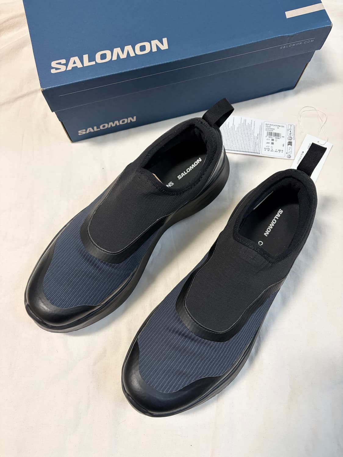 살로몬 x 꼼데가르송 슬립온 플랫폼 블랙  CDG x SALOMON 상품이미지10