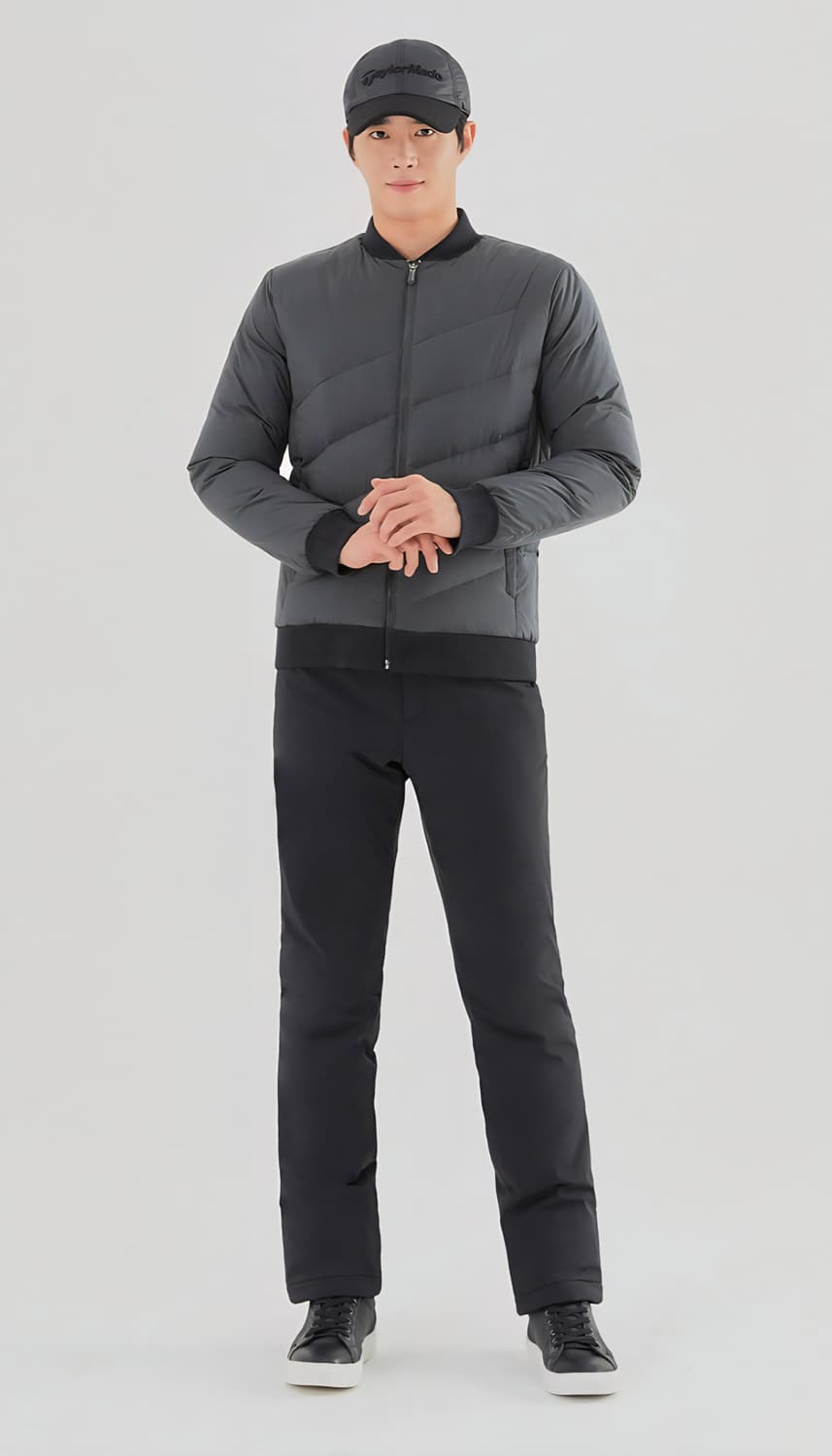 테일러메이드 골프 사선 퀼팅 구스 다운 점퍼 XL 22SS 상품이미지1