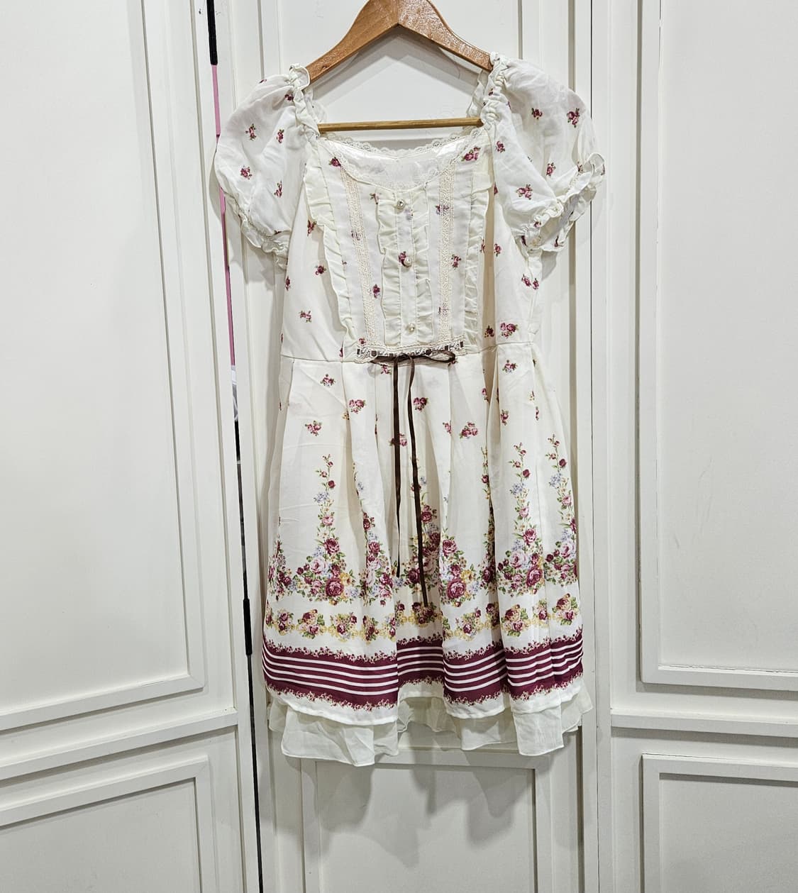 엑시즈팜(Axes femme) 플로럴 로즈 레이스 원피스 상품이미지1