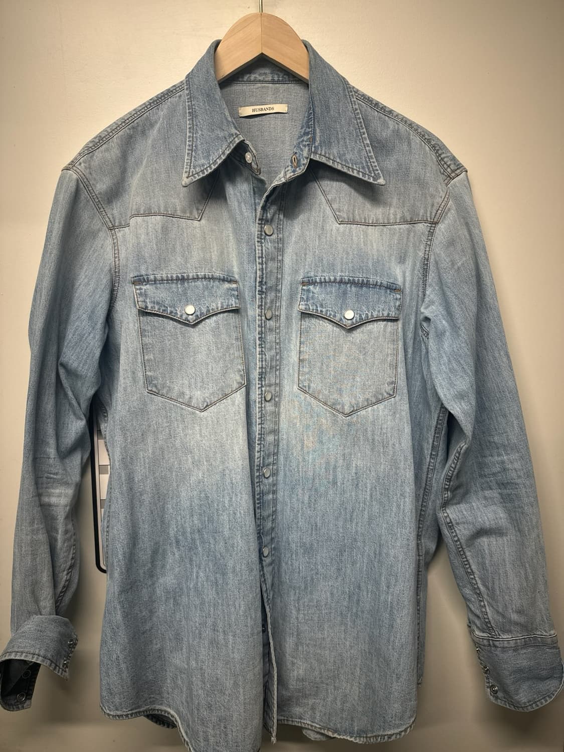 41size오늘만22만)25fw허스밴드파리 웨스턴셔츠 스톤워시 상품이미지1