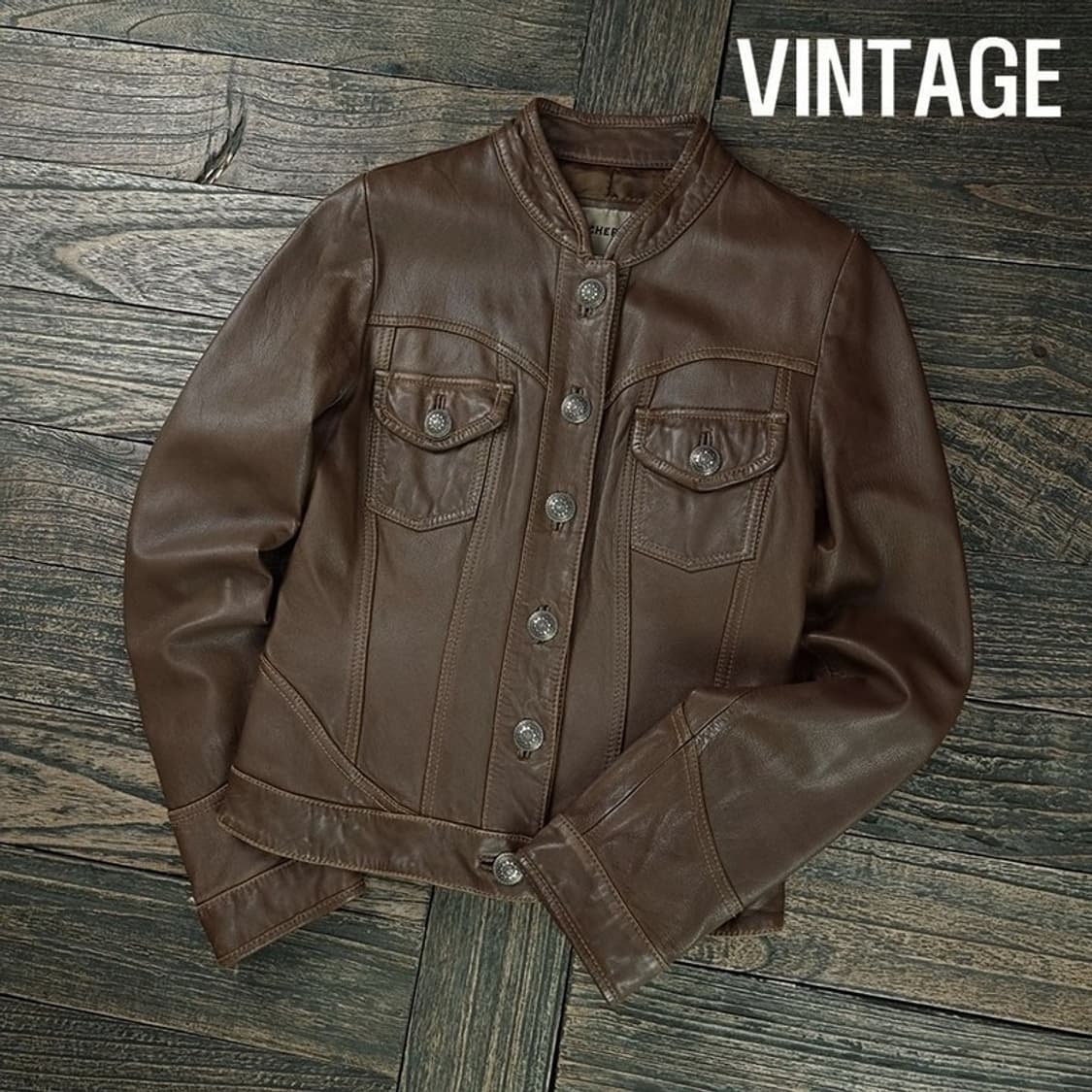 [빈티지] 리얼 램스킨 양가죽 빈티지 슬림핏 레더 자켓 M19224 상품이미지1