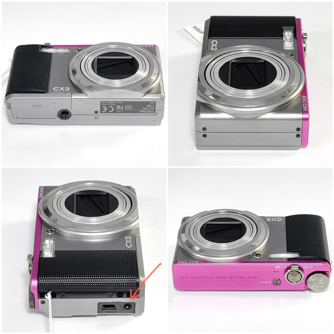 리코 CX3 핑크블랙 빈티지디카 상품이미지3