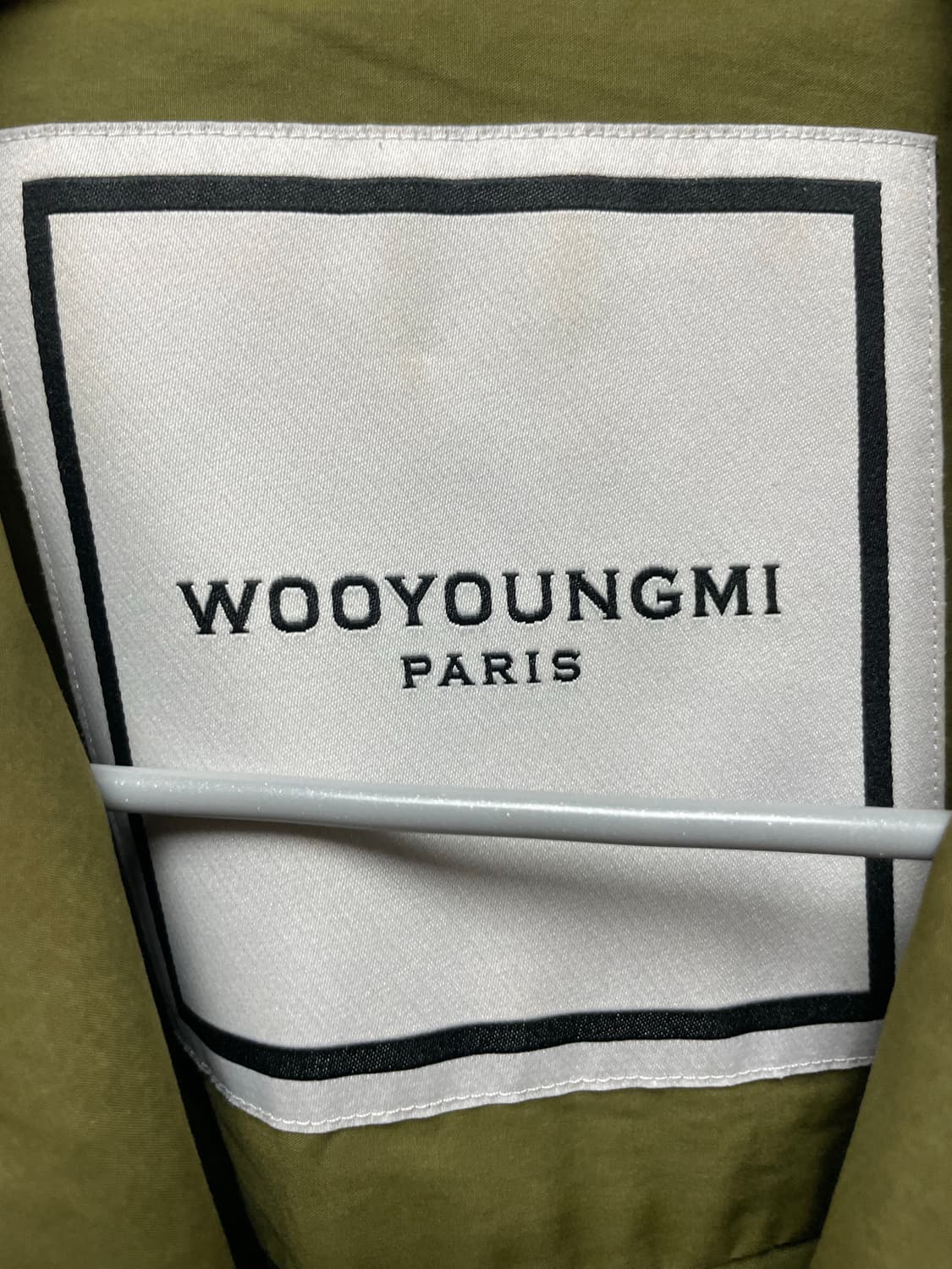 우영미 크롭 셔츠 카키 46 상품이미지3