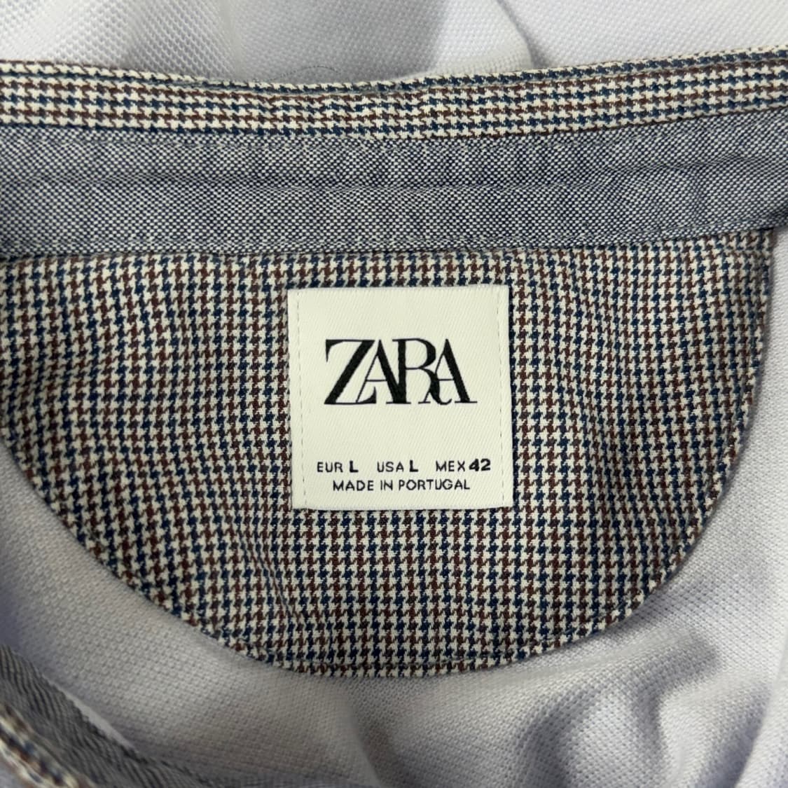 [L] 자라 zara 남성 헨리넥 코튼 반팔티 상품이미지5