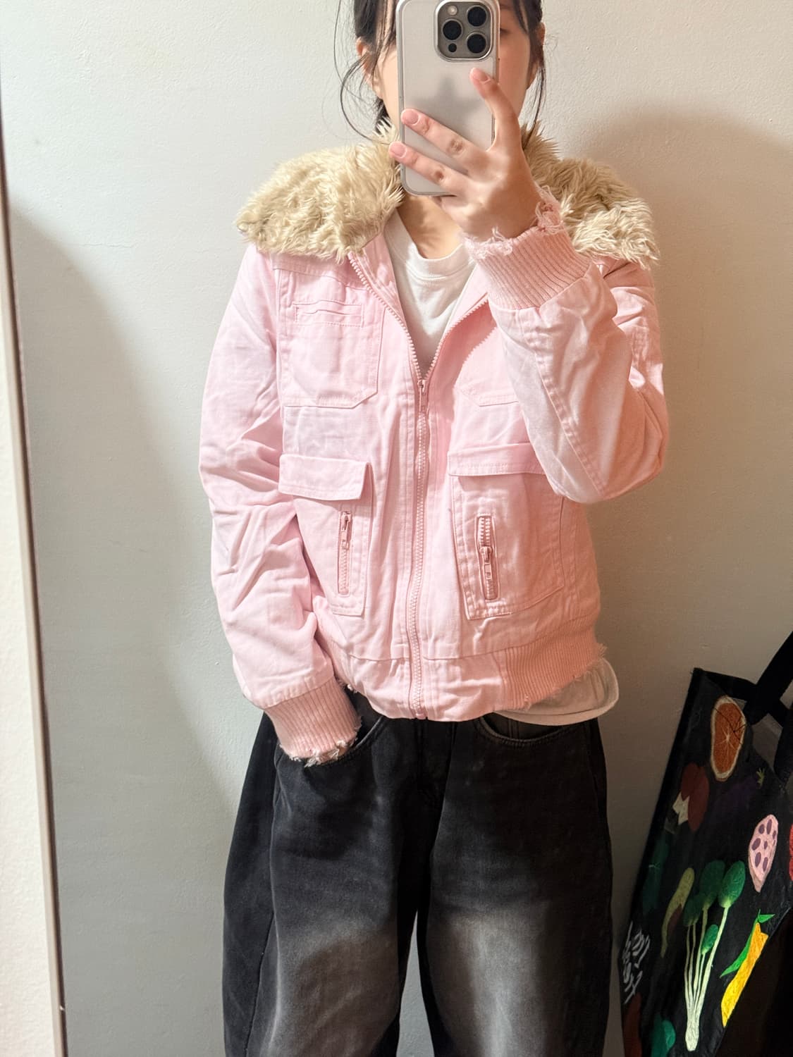 Fur jacket 핑크 퍼 자켓 상품이미지2