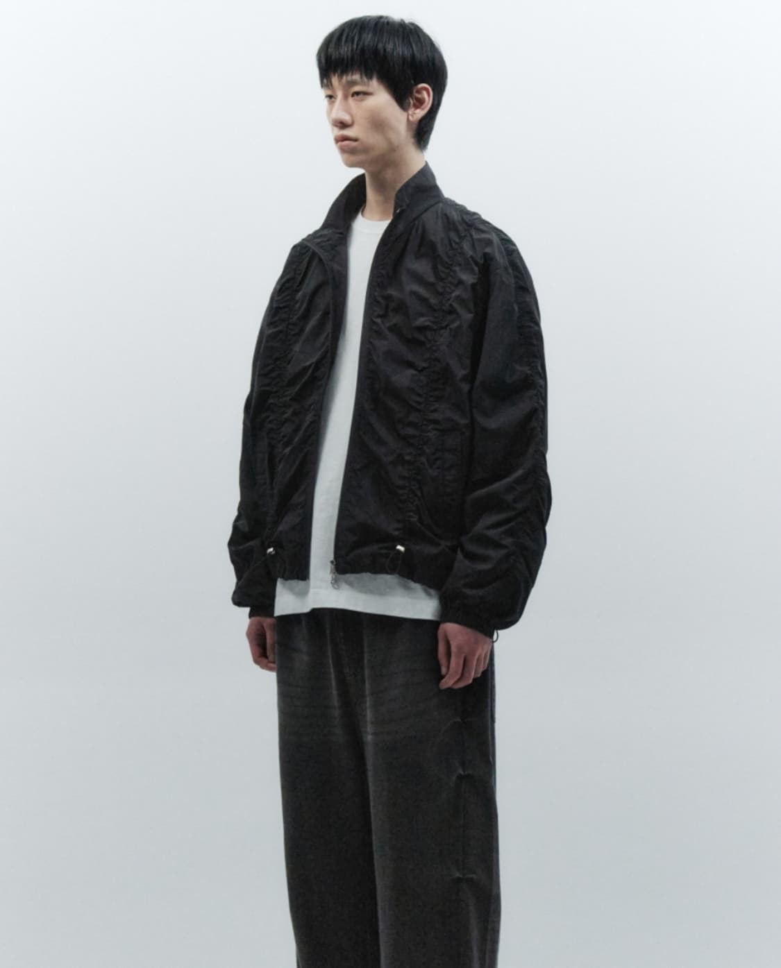 인사일런스 드로우스트링 셔링 점퍼 m 상품이미지2