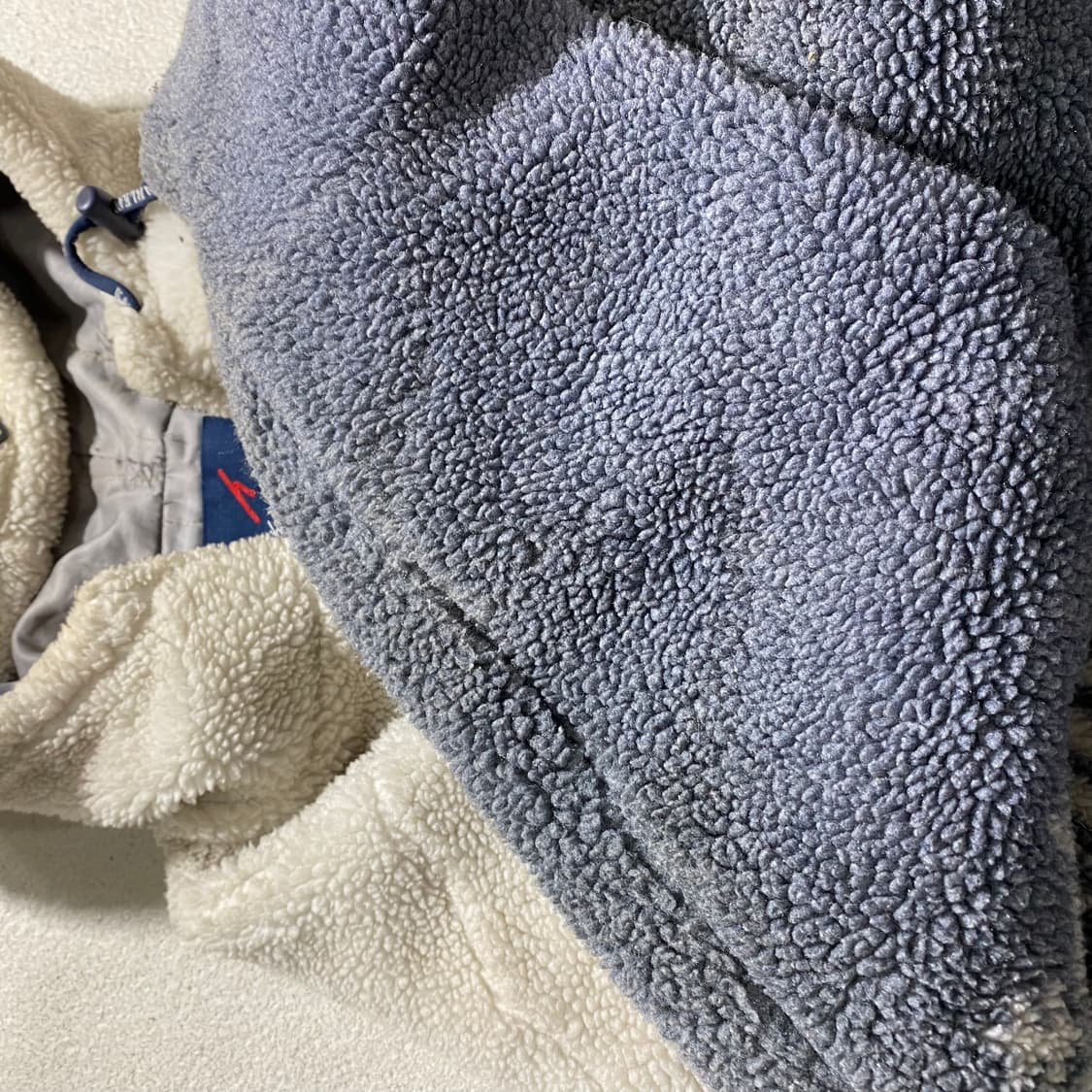 칼카니 눈꽃 패턴 플리스 후리스 후드집업 상품이미지6