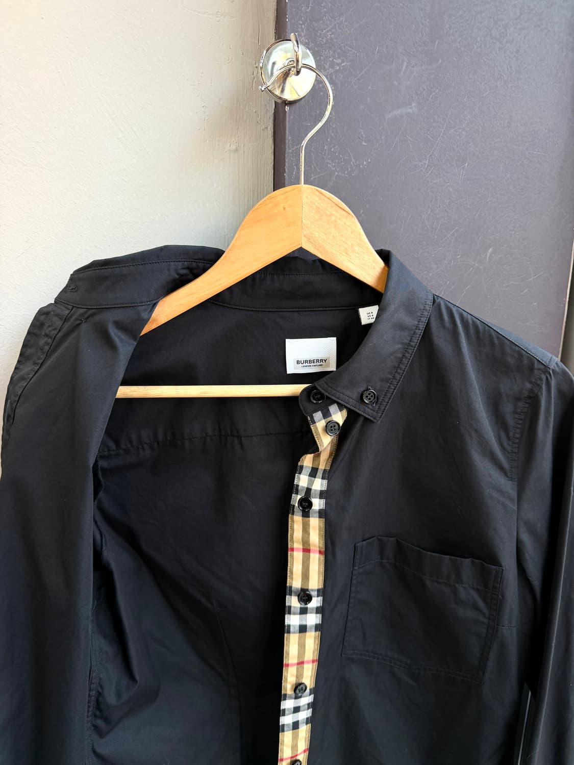 UK8/ 버버리 신형 체크포인트 포켓 셔츠 상품이미지6