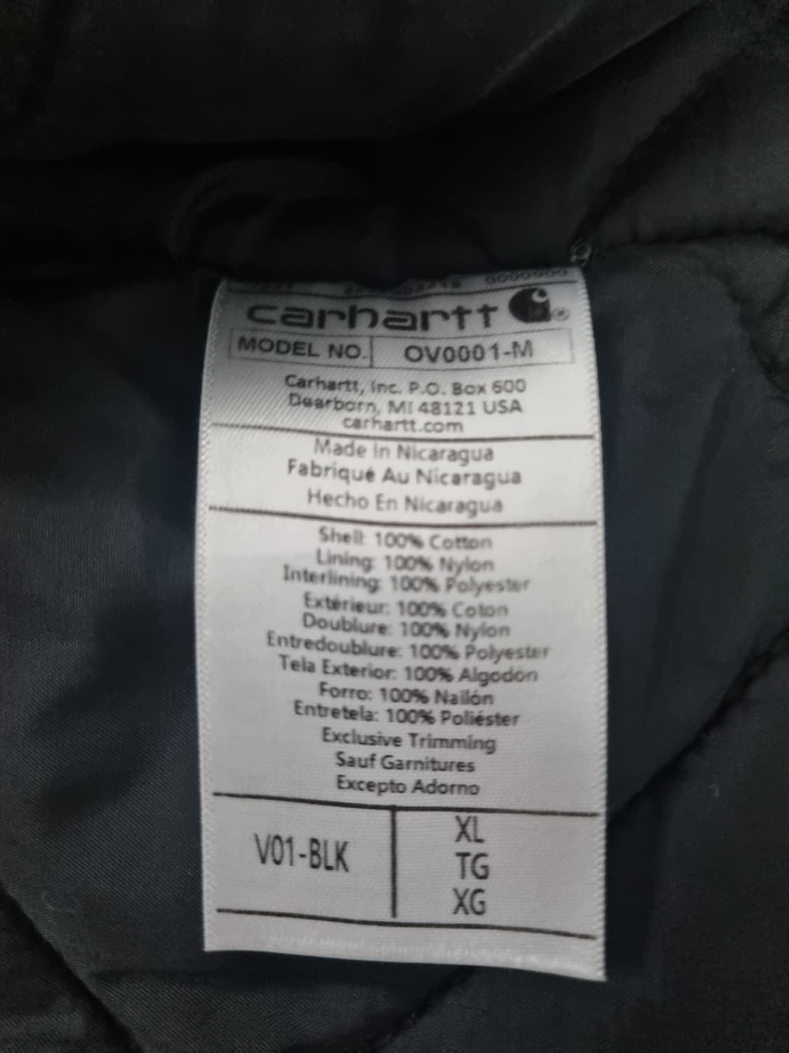 칼하트 V01 퀄팅 워크 베스트 (XL) 상품이미지4