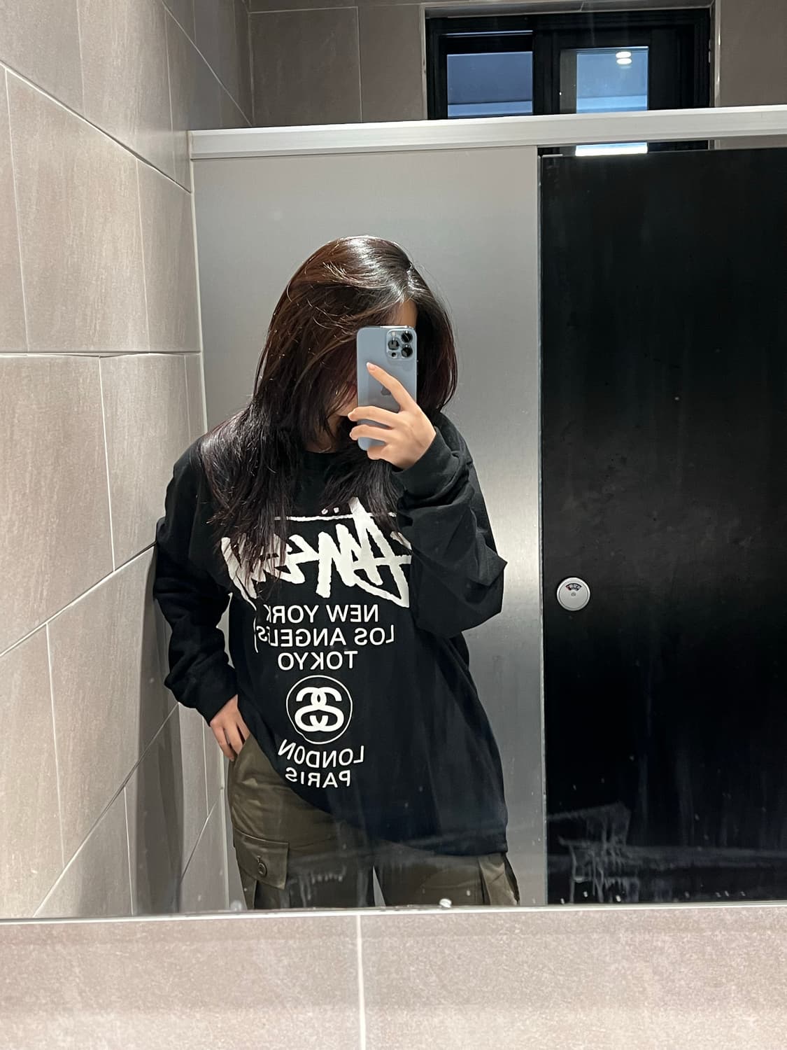 스투시 월드투어 LS 티셔츠 상품이미지1