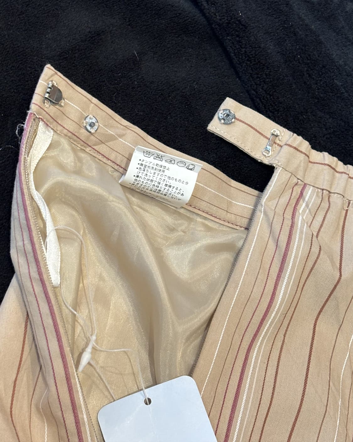 일본빈티지 플리츠 미디 스커트 상품이미지4