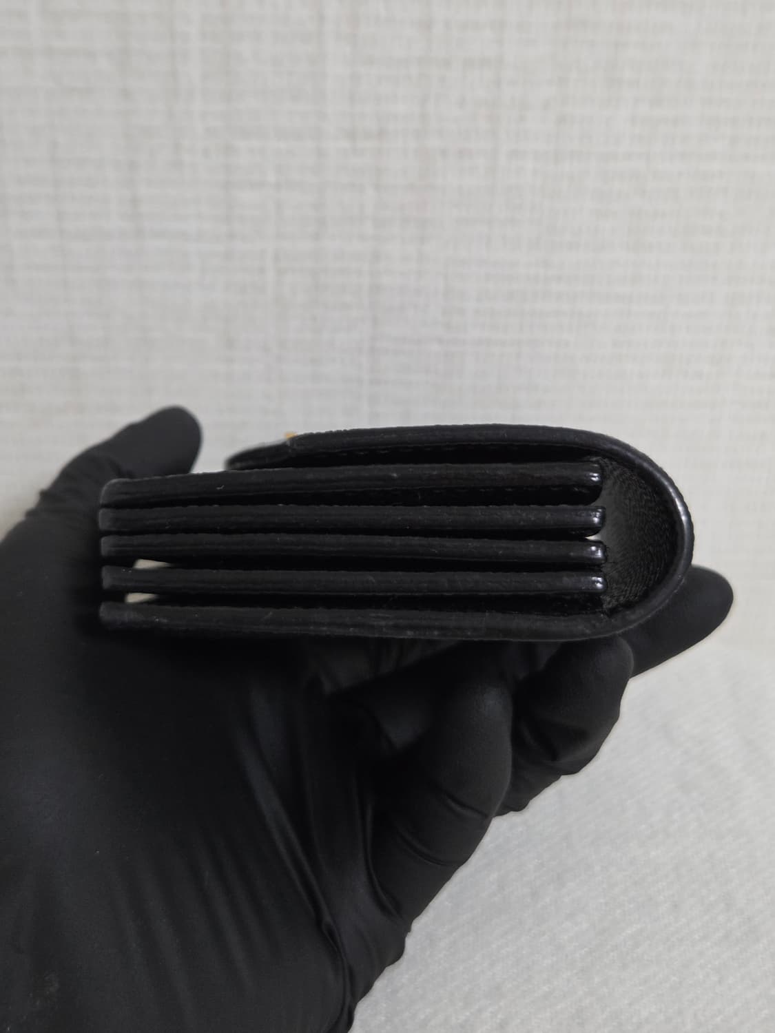 생로랑 업타운 아코디언 카드지갑 블랙 (607685) 상품이미지8