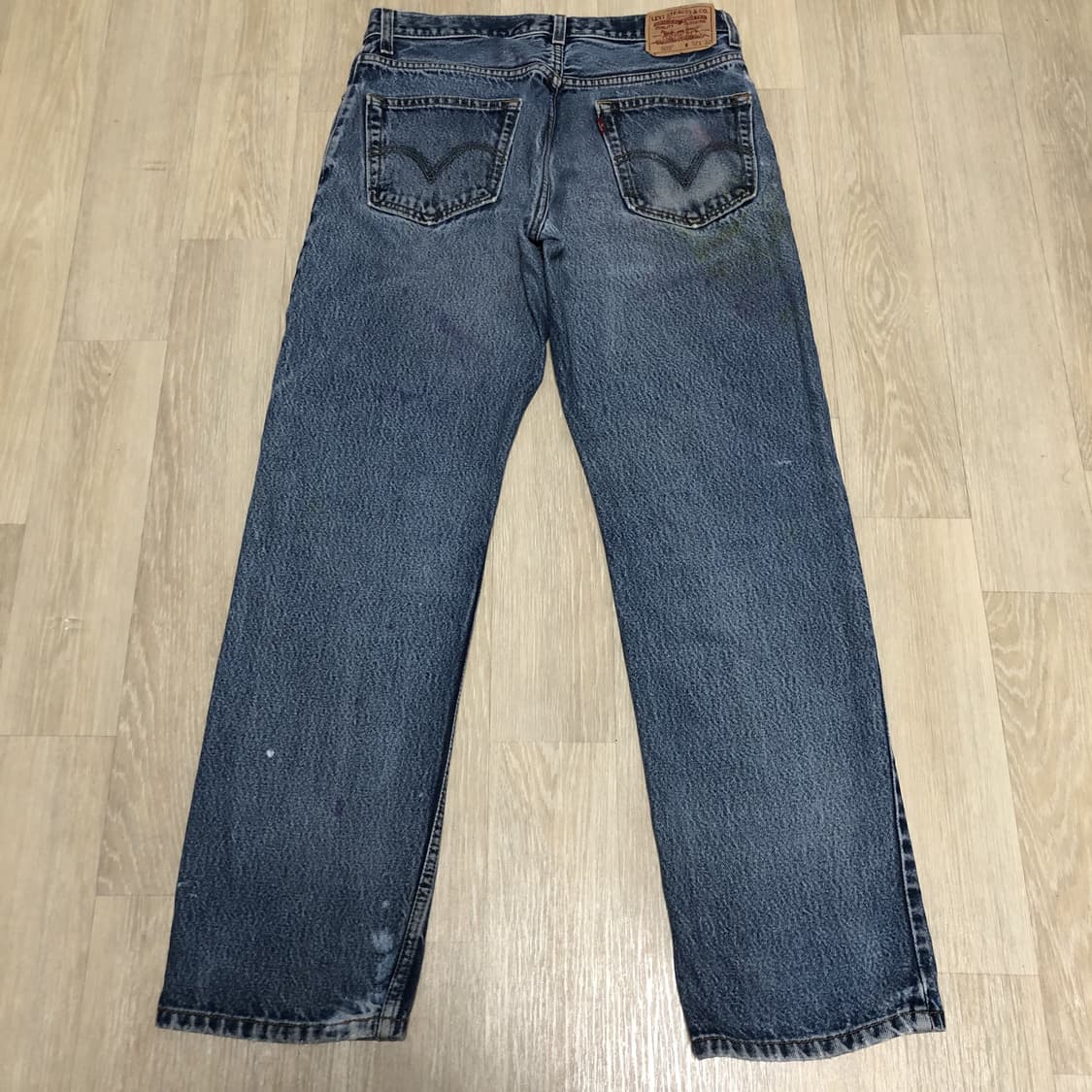 (32) 리바이스 Levi's 505 레귤러핏 페인팅 하드 워싱 데님 상품이미지6