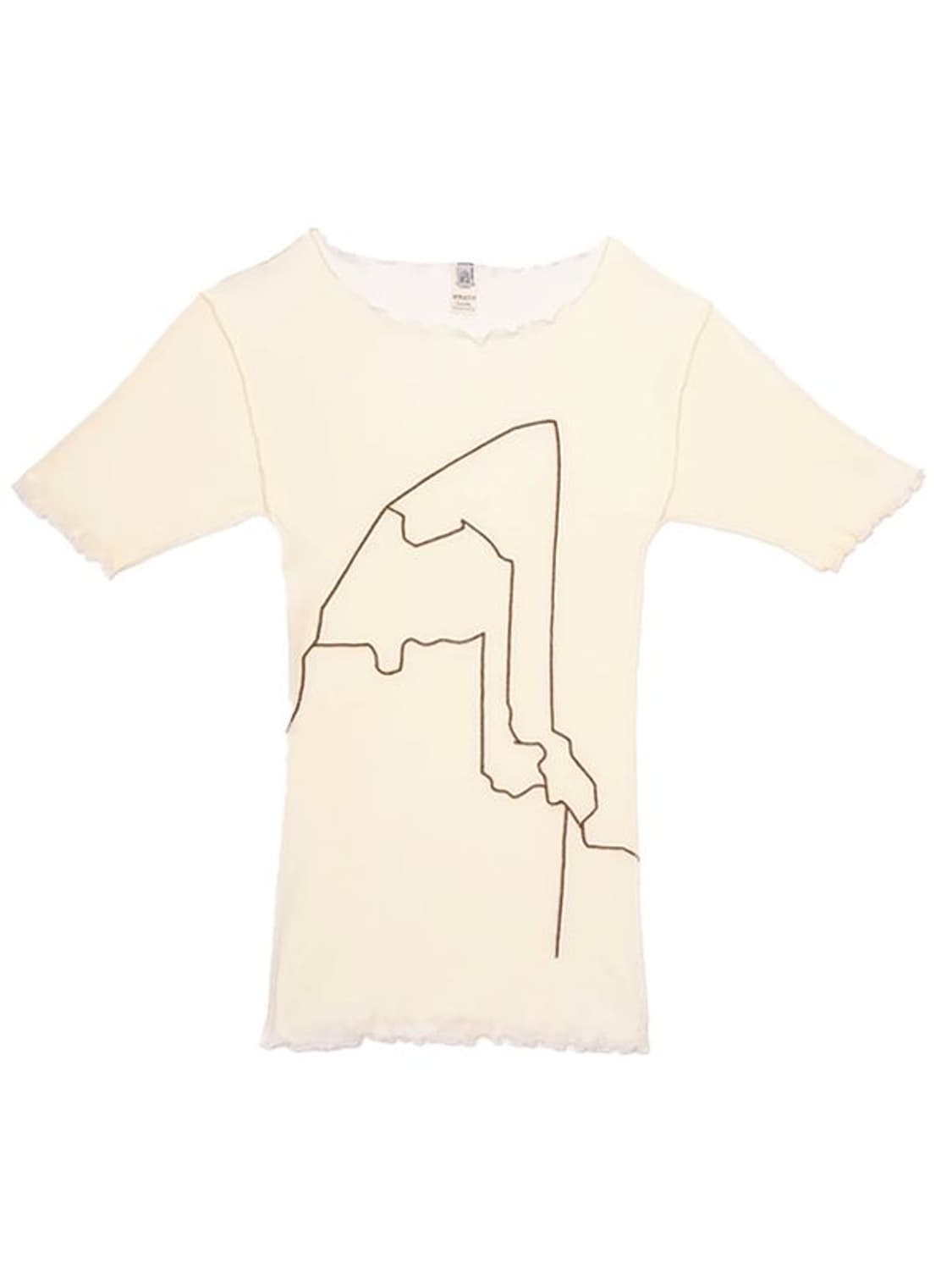 베이스레인지 AROOSTOOK 엣지 디테일 슬림 티셔츠  상품이미지1