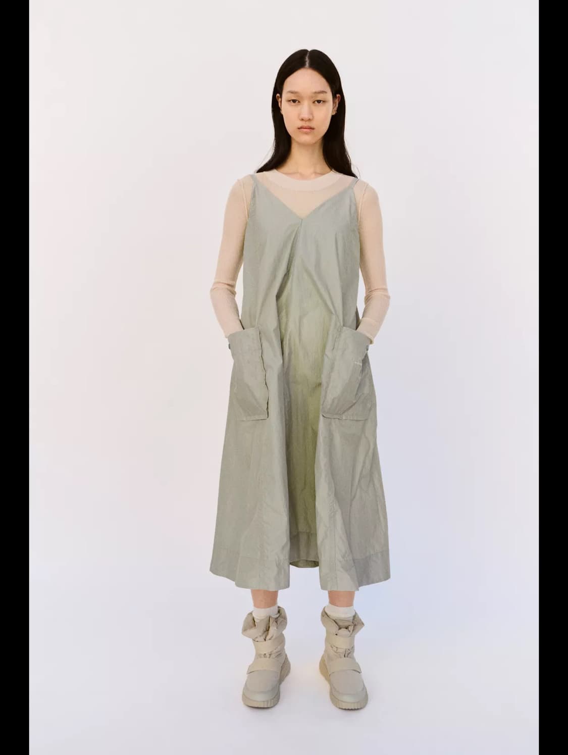 [XS/M] 자라x앤드 원더 리펠런트 미디 드레스 원피스 상품이미지1