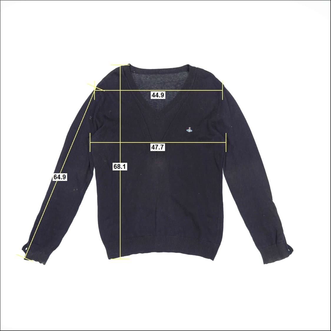 [44반정도] 여성 명품 브이넥 긴팔니트 1104HR2 상품이미지9