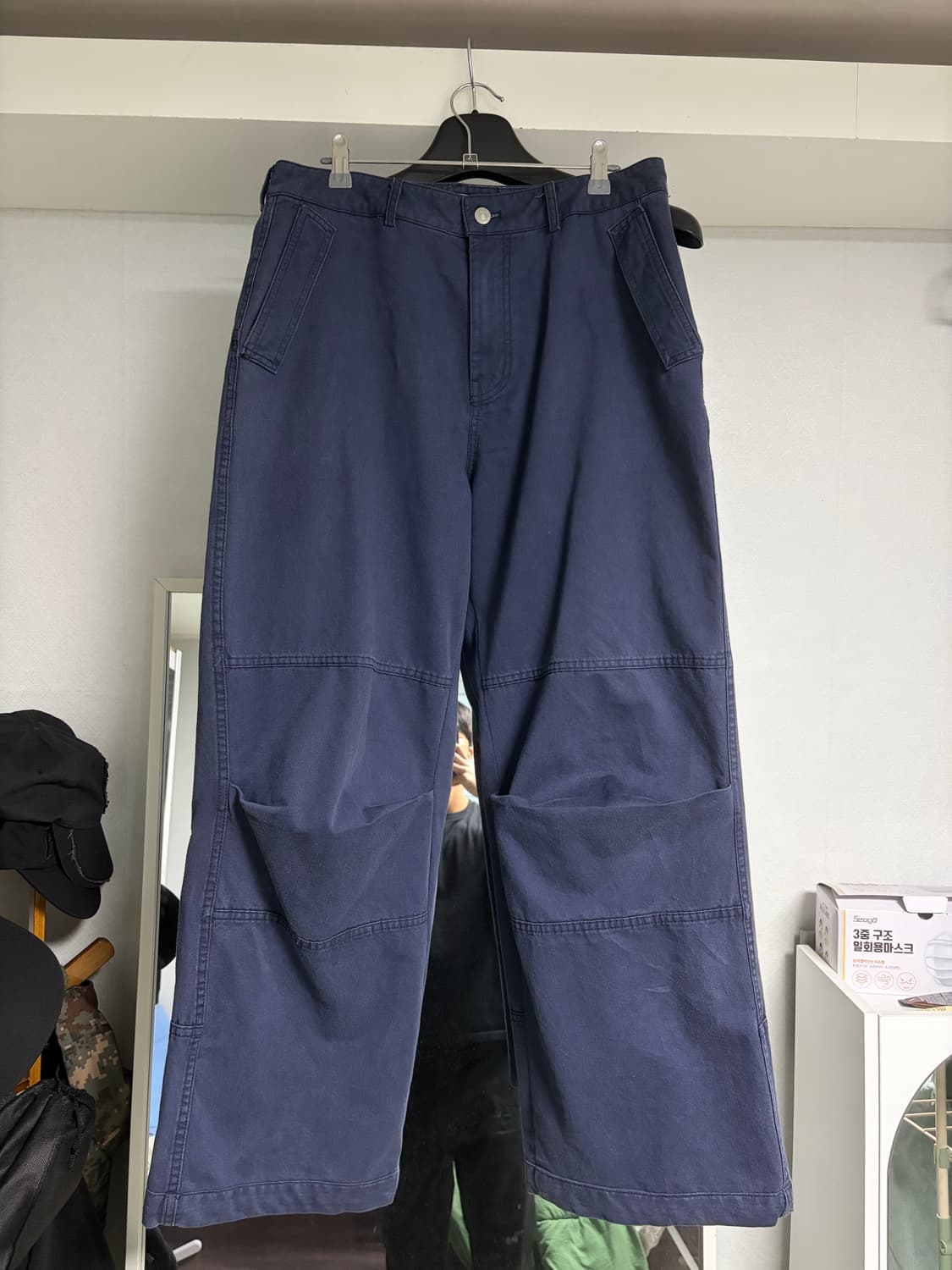 다이브인 베른 워시드 팬츠 다크 네이비 1 상품이미지1