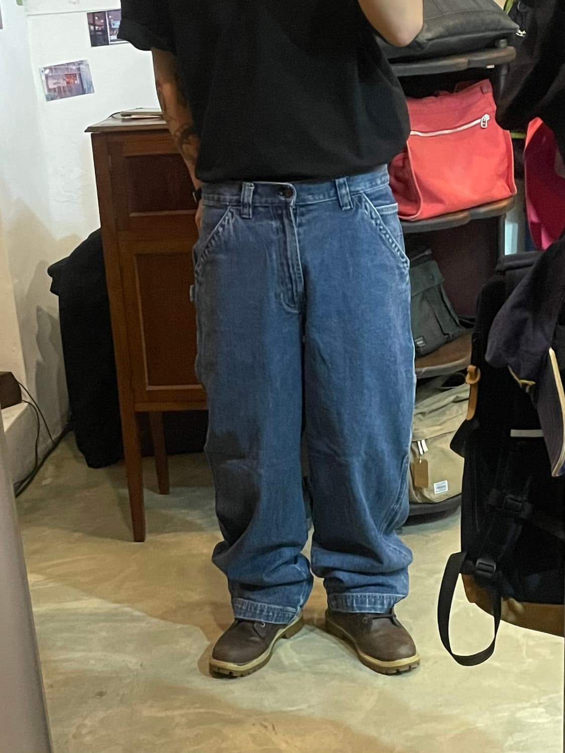 00s Old Navy 빈티지 카펜터 데님팬츠 33x30 상품이미지2