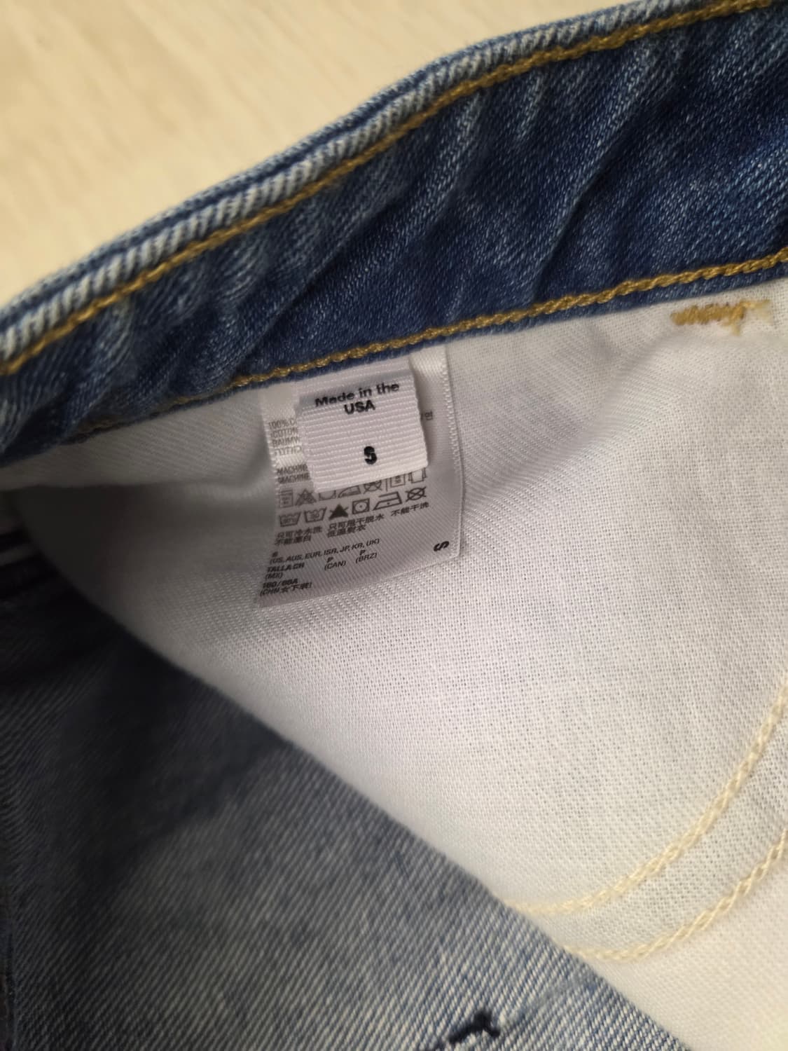 아메리칸어패럴 데님 스커트 S사이즈 상품이미지3