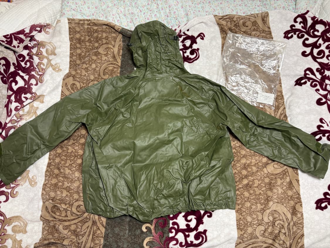 1970‘s 베트남전 미군 웻웨더 파카(우의, 자켓) XL 상품이미지10