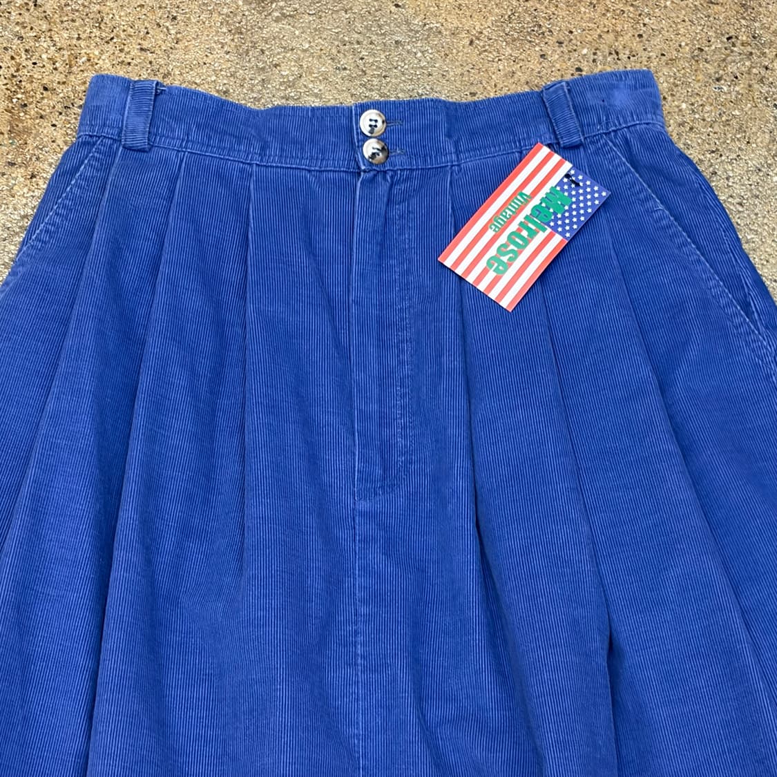 90s Made in USA 빈티지 엘엘빈 코듀로이 골덴 A라인 스커트 상품이미지3