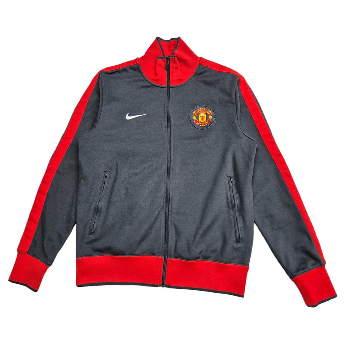 L)나이키 맨체스터 유나이티드 트랙탑 져지 자켓 회/빨 상품이미지1