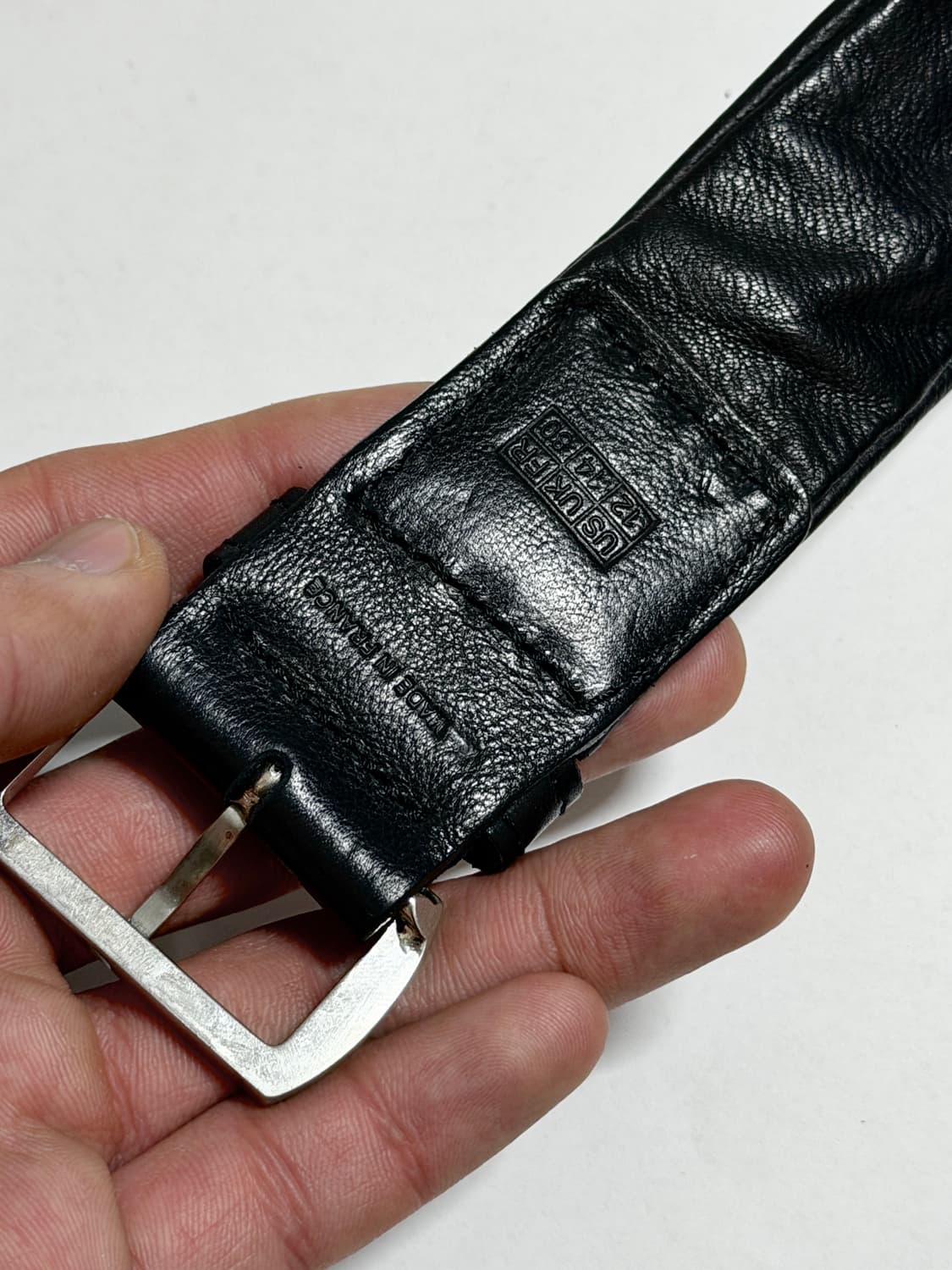 90‘s 장폴고티에 아카이브 플리츠 레더 벨트  상품이미지6