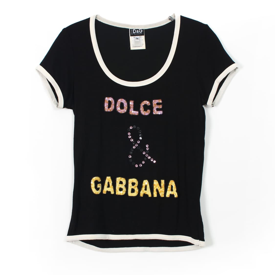 돌체앤가바나 DOLCE&GABBANA 블랙 반팔 티셔츠 상품이미지1