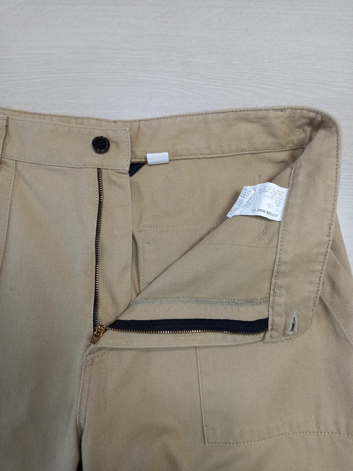 33-34 UNIFORM BRIDGE 퍼티그핏 면바지 베이지 33-459 상품이미지7