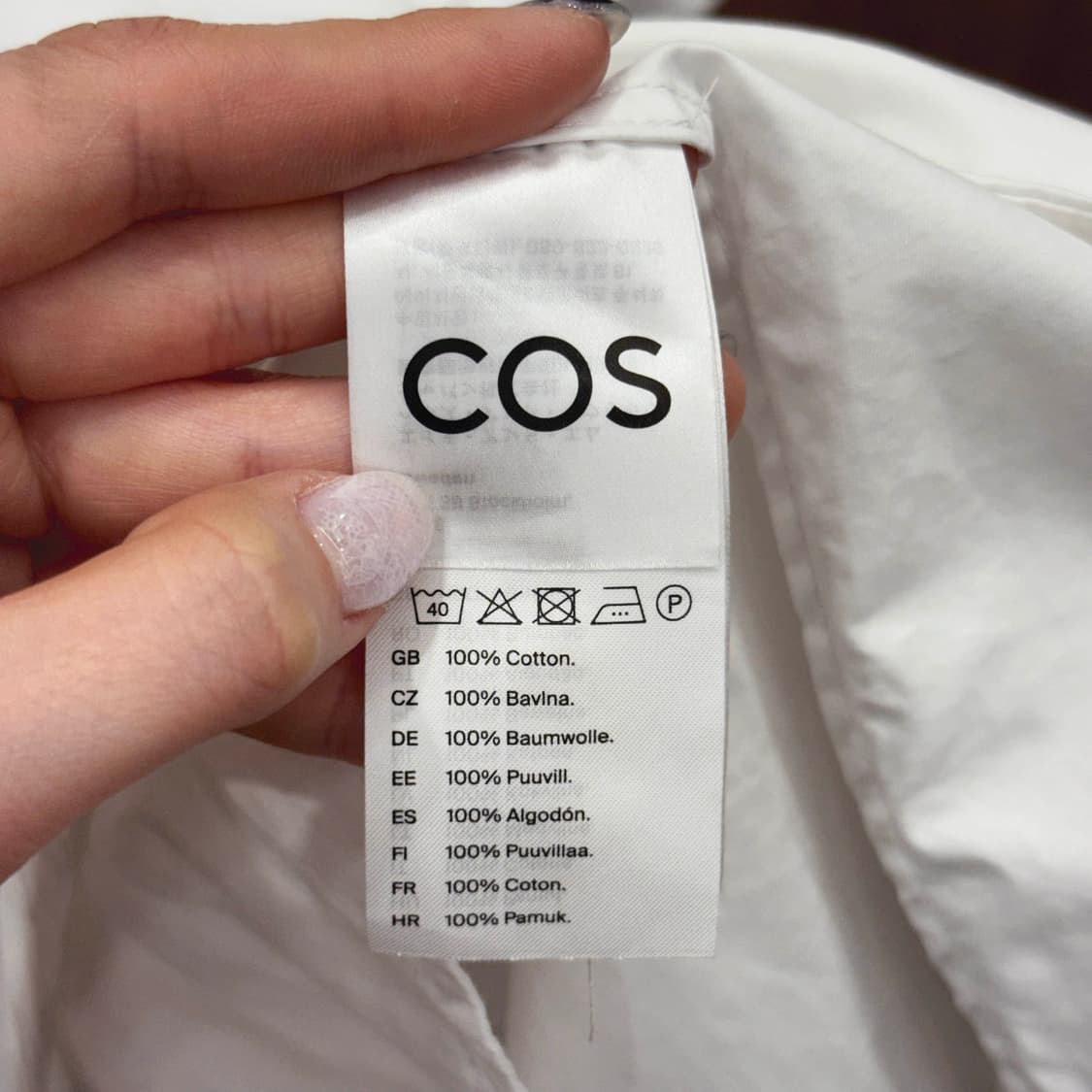 코스 브이넥 셔링 플리츠 미니 원피스 벌룬 소매 디테일 화이트 상품이미지8