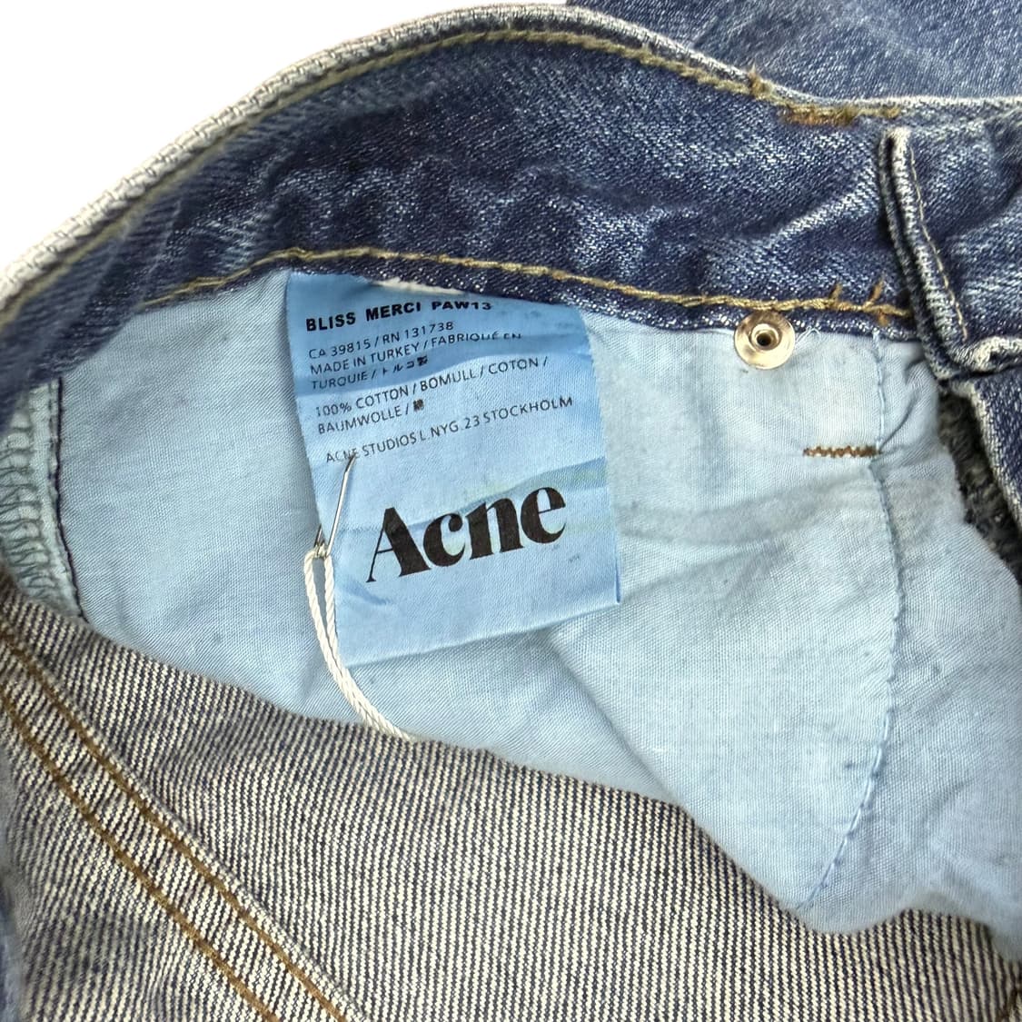 Acne Studios 아크네 스튜디오 스트레이트 데님 롱팬츠 상품이미지7