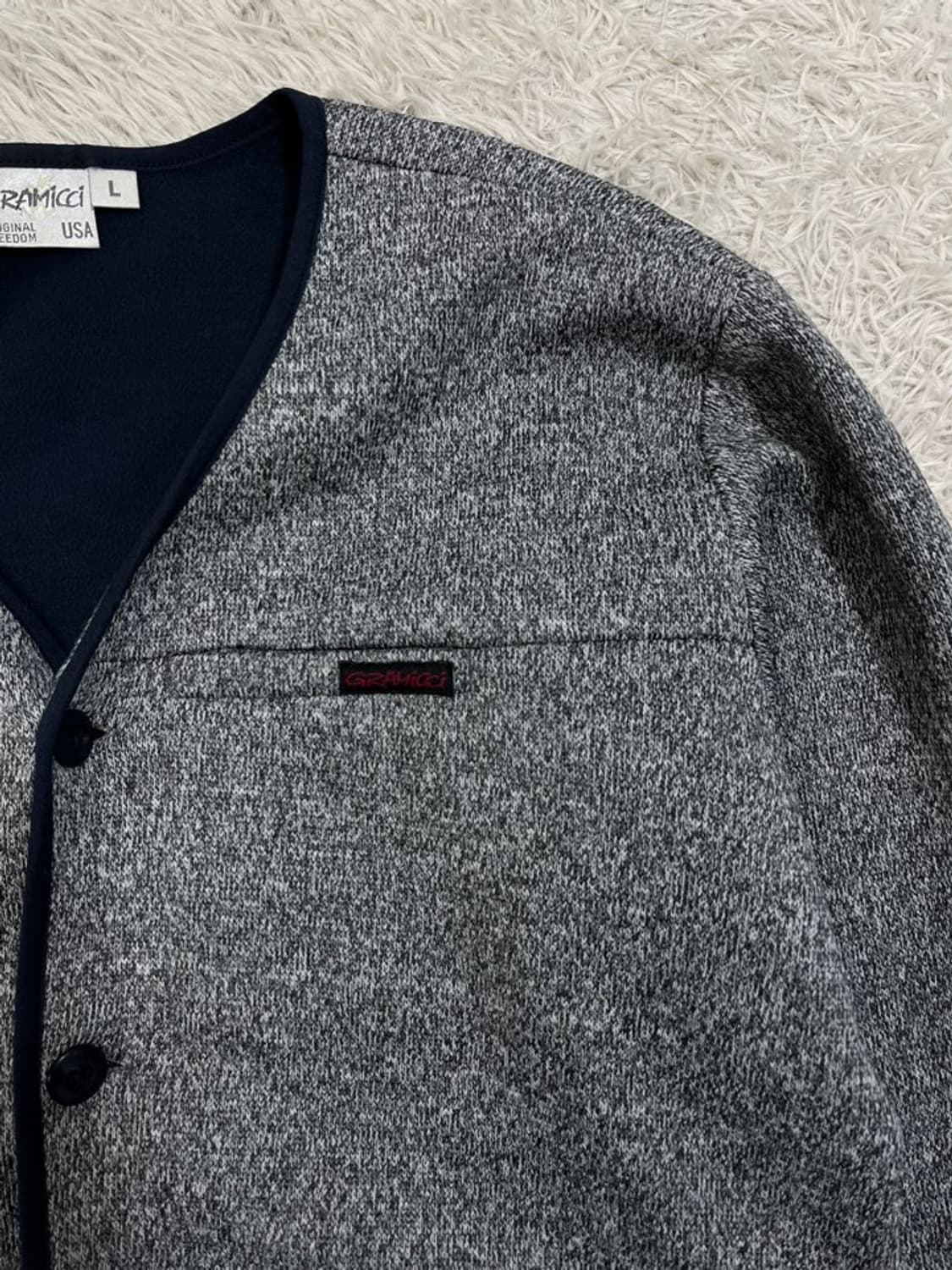 그라미치 후리스 니트 가디건/#2907 상품이미지2