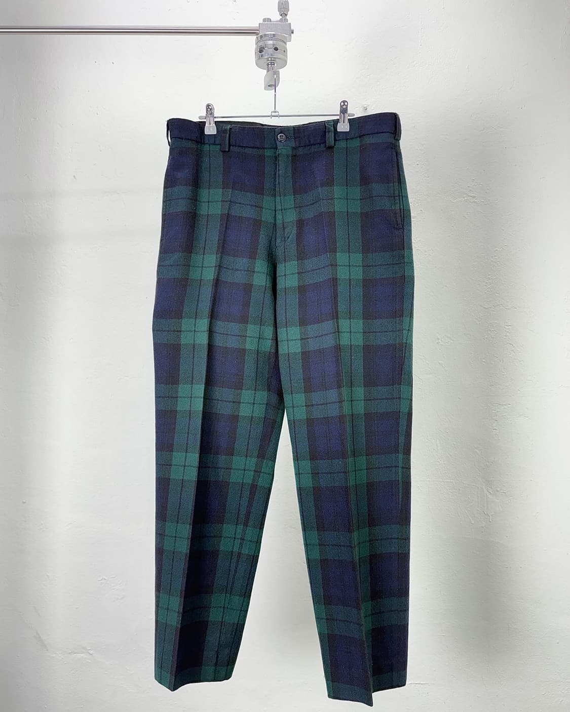 폴로 랄프로렌 블랙워치 원 턱 울 트라우저 팬츠 상품이미지1