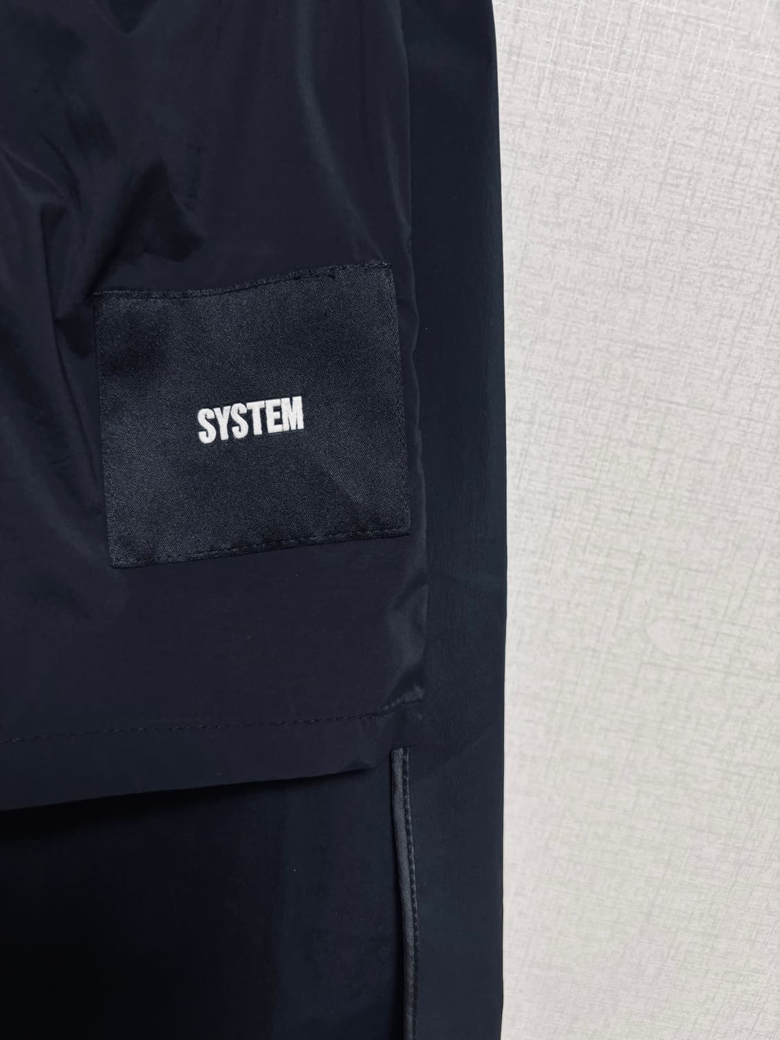 SYSTEM 시스템 블랙 롱 야상 코트 상품이미지3