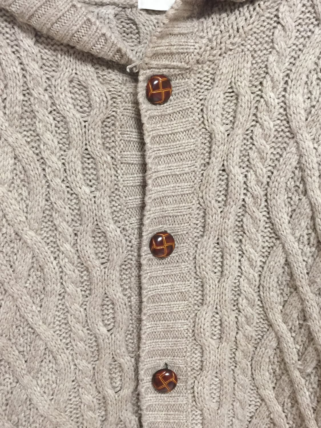 빈티지 모리걸 메론빵 단추 후드 가디건 상품이미지5