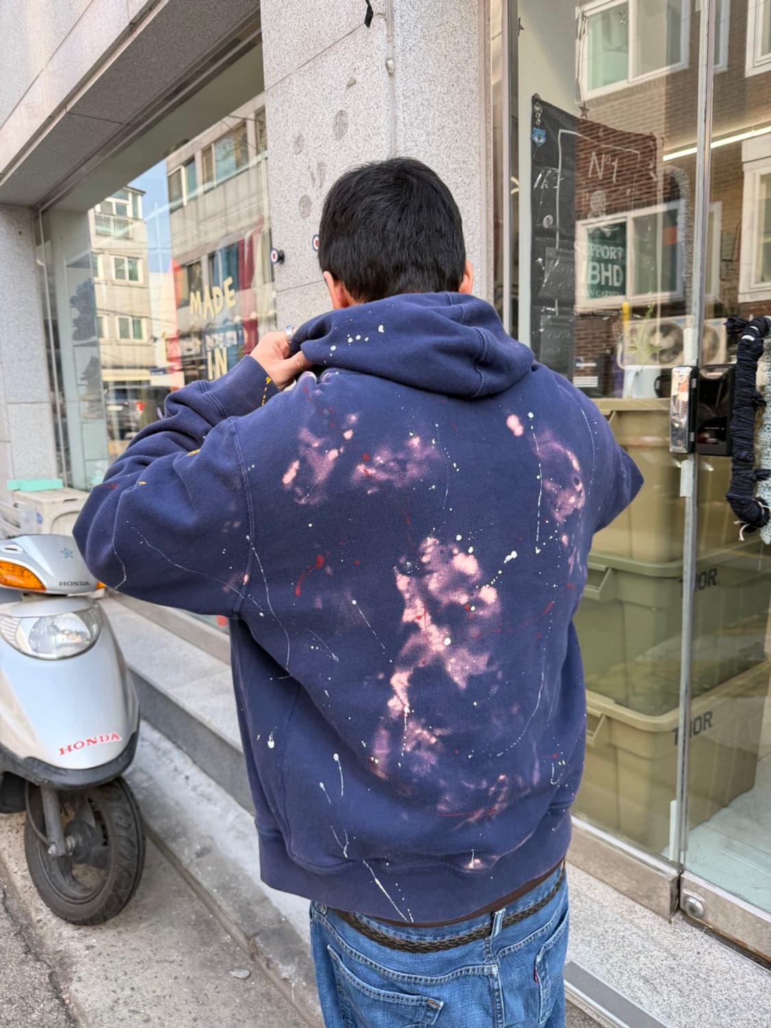 Polo painting thermal hood zip-up 상품이미지10