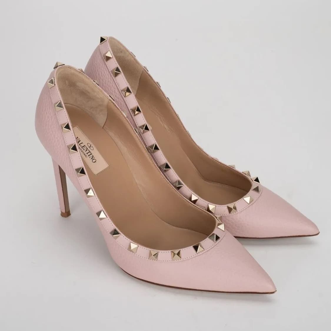 Valentino 발렌티노 락스터드 스텔레토 힐 37 딸기우유 핑크 갸루 상품이미지3