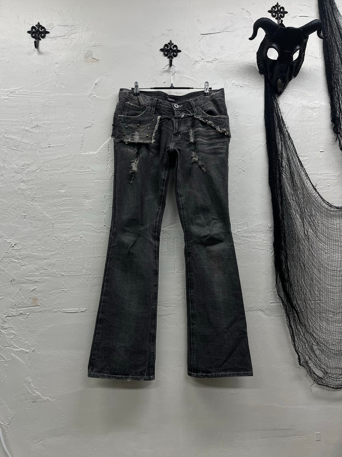Lowbox 00s vkei layered boots cut denim  상품이미지2