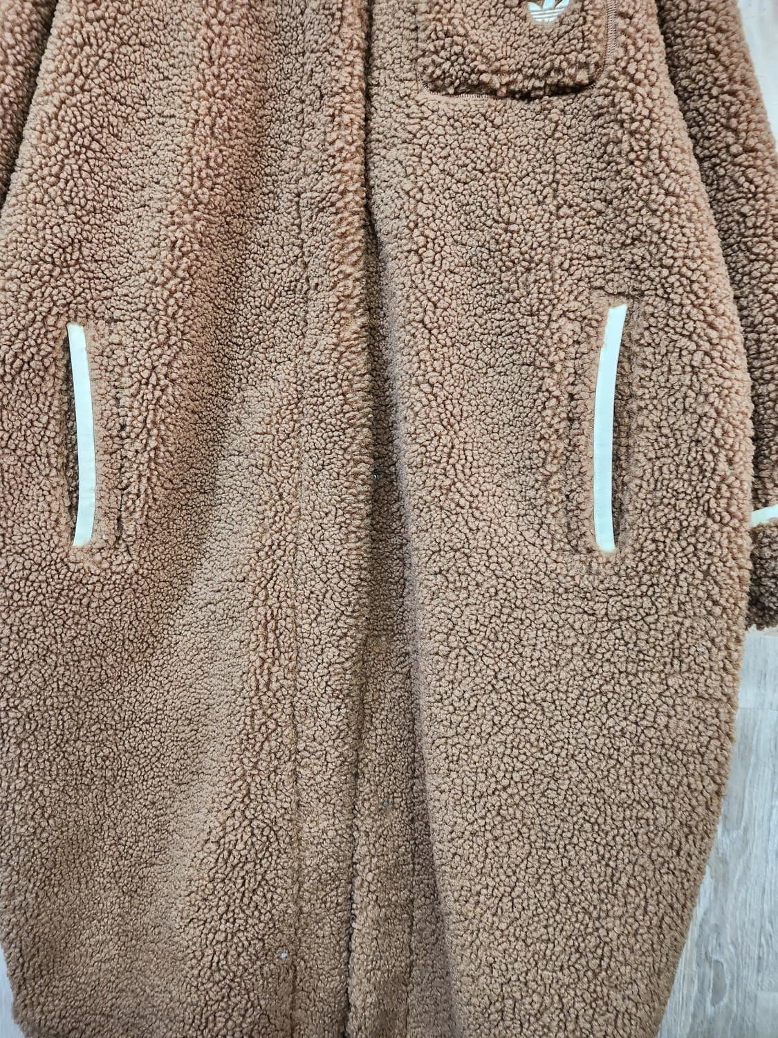 486) 아디다스 제니 쉐르파 플리스 롱 코트 상품이미지4