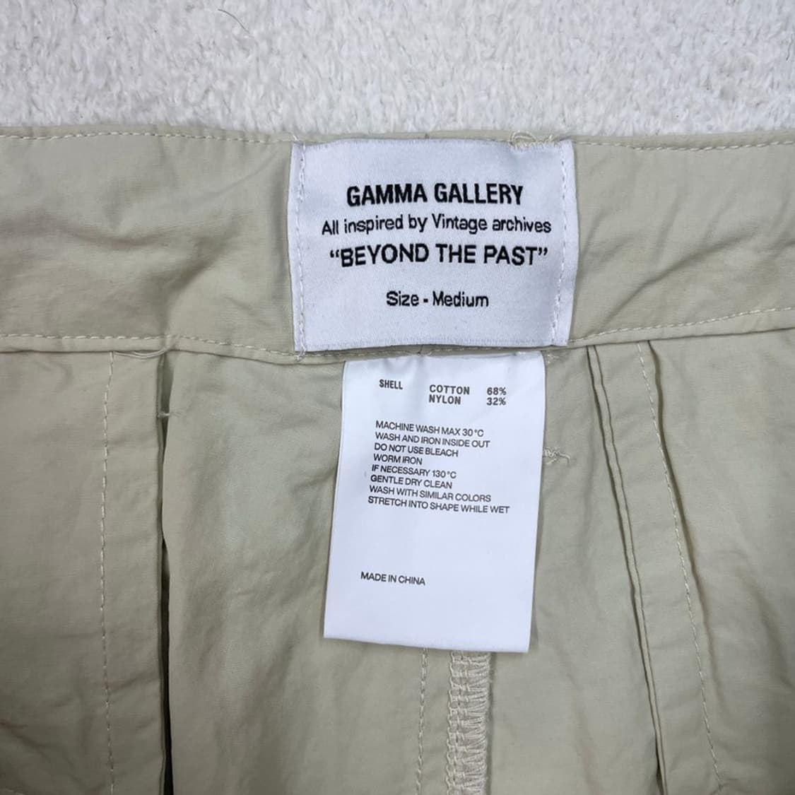 GAMMA GALLERY 파라슈트 나일론 팬츠 연베이지 M 상품이미지7