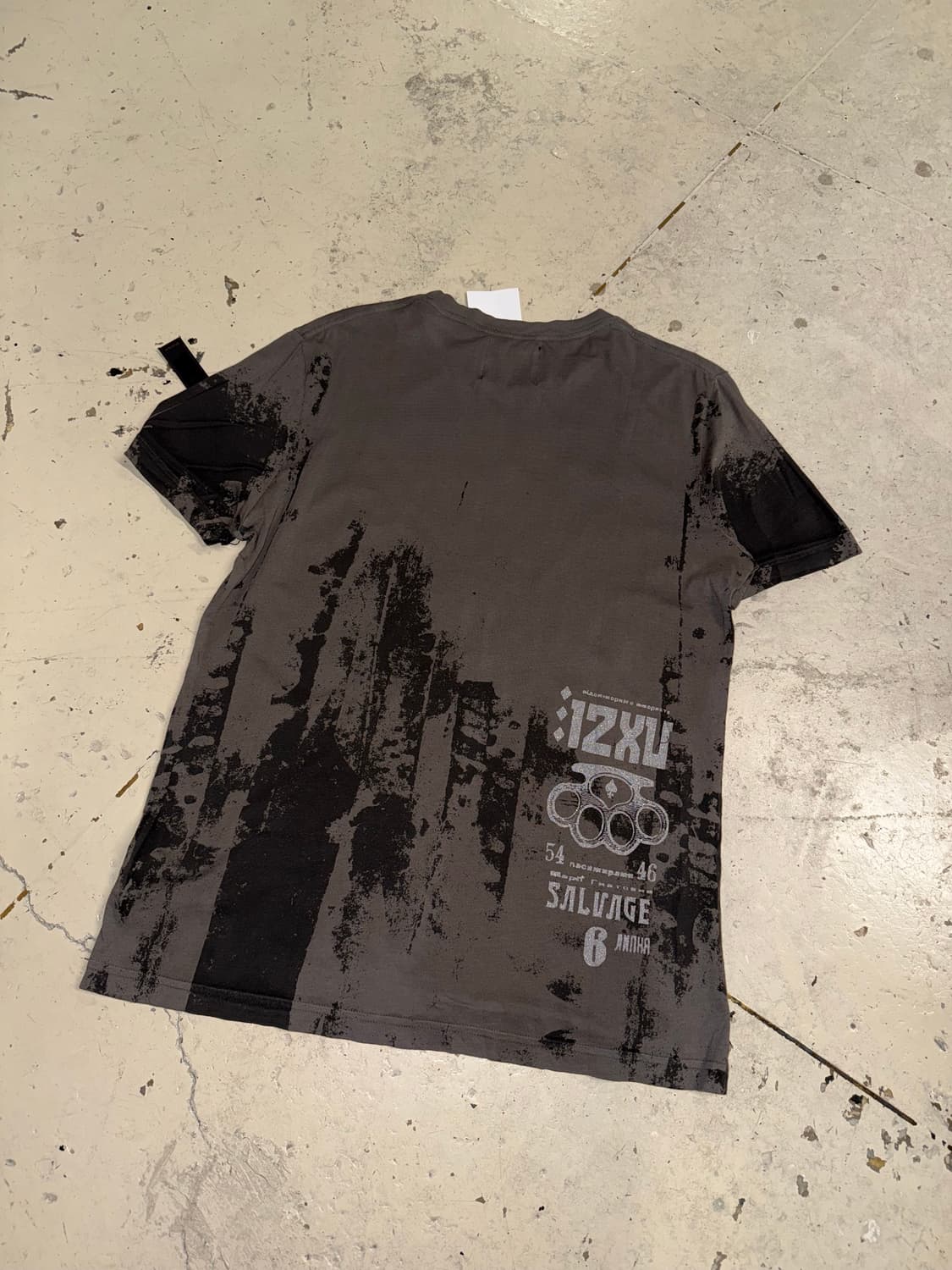 Salvage skull patch lettering top 상품이미지5
