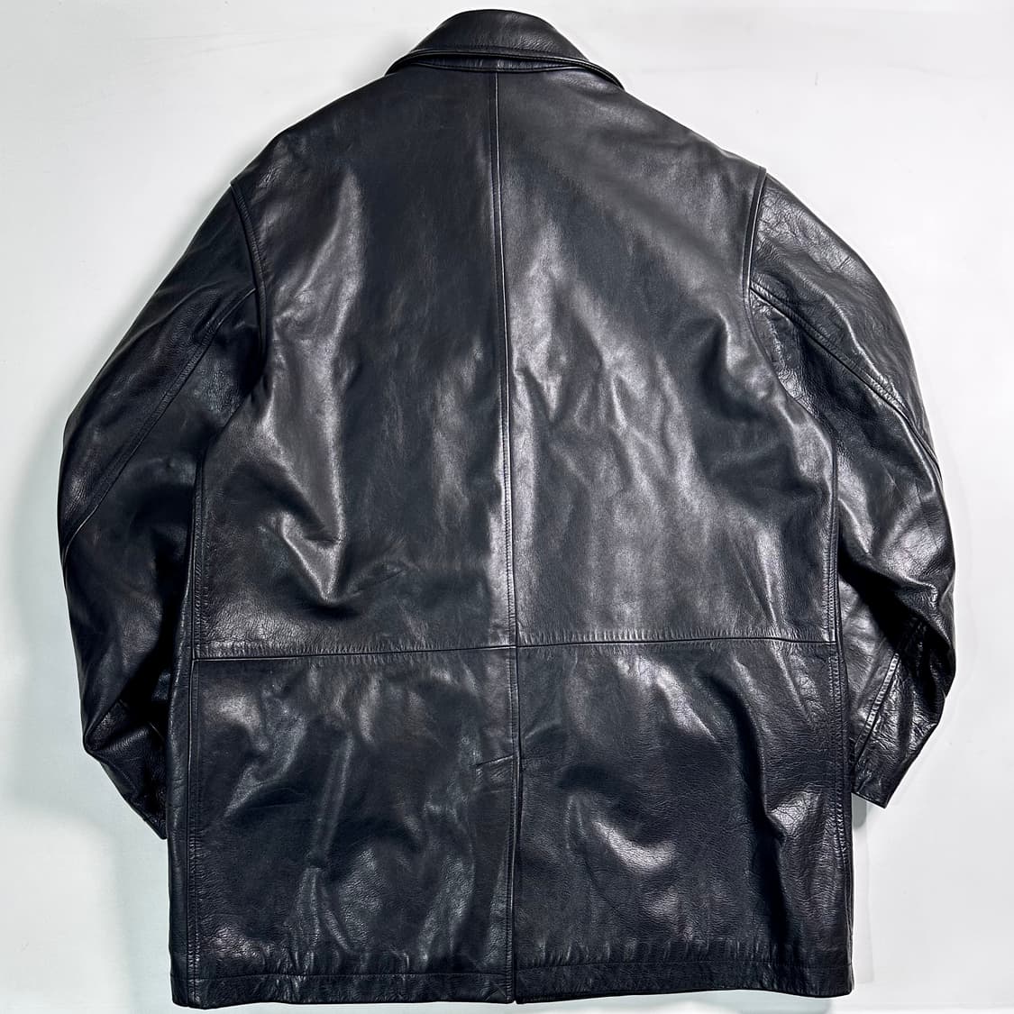 폴로 랄프로렌 블랙 카우레더 카코트 상품이미지4