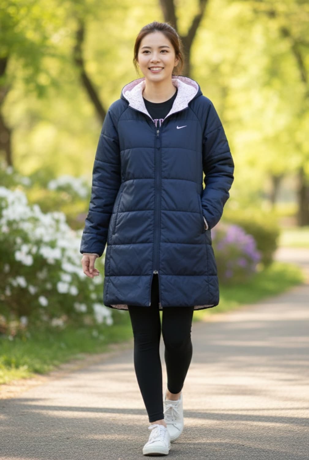 66.나이키 양면 후드패딩 상품이미지1