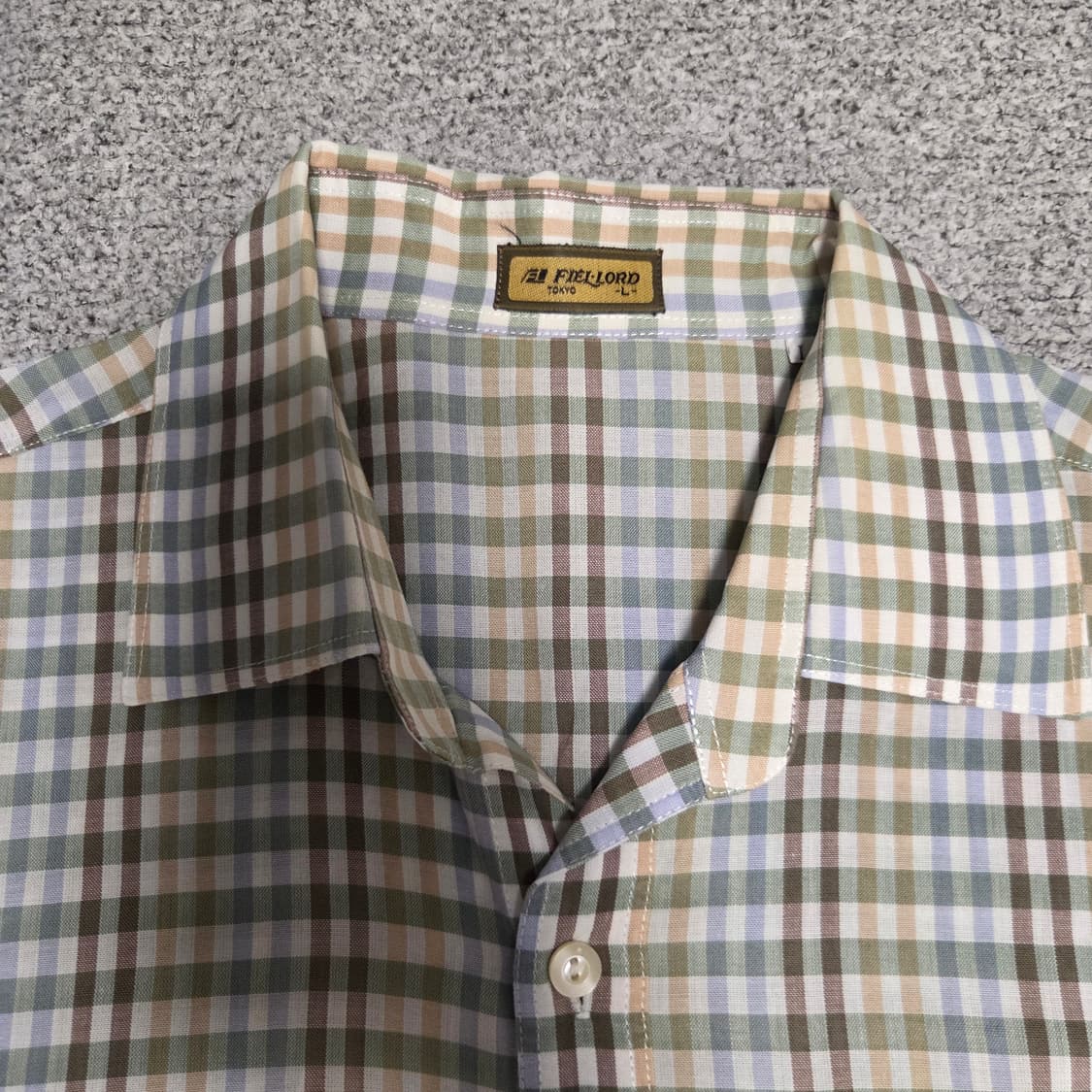 Field Lord 체크 반팔 셔츠 L(100) 상품이미지3