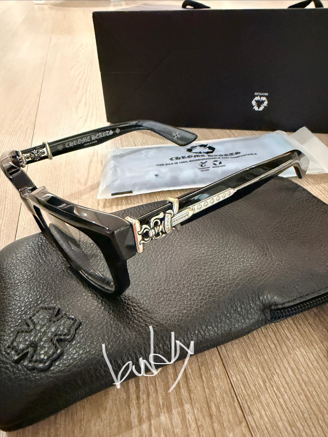 크롬하츠 바질리오네어2 안경 블랙 실버 새상품 상품이미지4